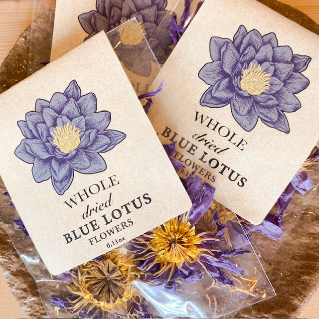 Whole Dried Blue Lotus Flowers