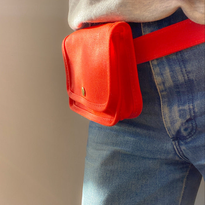 Waxed  Canvas Belt  Bag